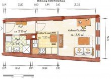 Grundriss 1 Zi. Whg. Wohn- und Gesch�ftshaus in bester Lage, N�he Obermarkt / Schloss!