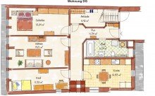 Grundriss DG Whg. Voderhaus Wohn- und Gesch�ftshaus in bester Lage, N�he Obermarkt / Schloss!