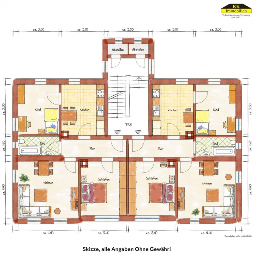 Bsp. Grundriss Mehrfamilienhaus Brand-Erbisdorf